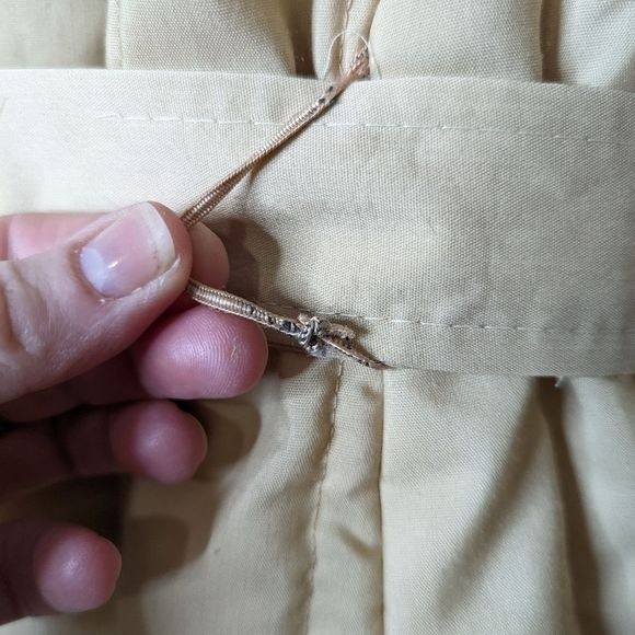 Vintage Channel Quilted Sherpa Lined Jacket Khaki Neutral - Picture 14 of 16